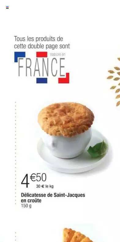 délicatesse de saint-jacques en croûte