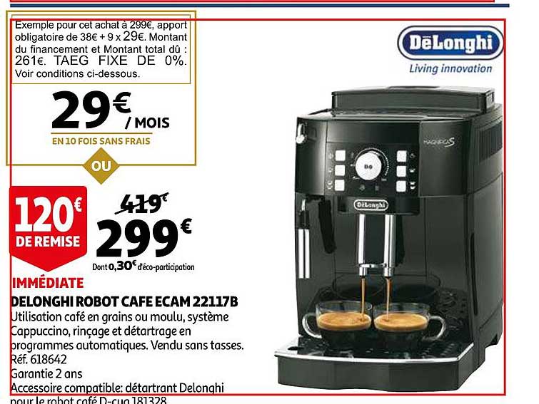 Delonghi Robot Café Ecam 22117b
