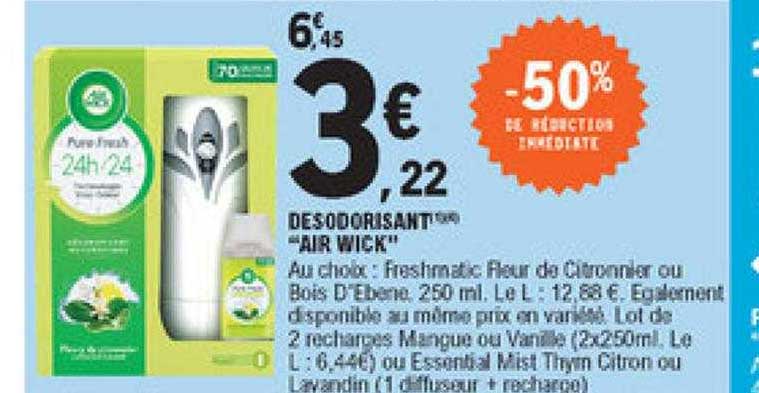 désodorisant "air wick"