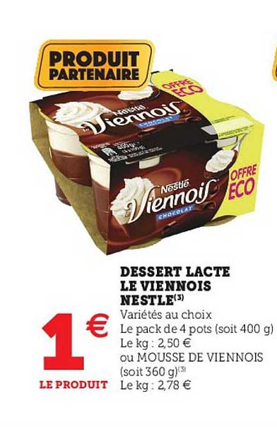 Dessert Lacté Le Viennois Nestlé
