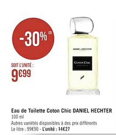 eau de toilette coton chic daniel hechter