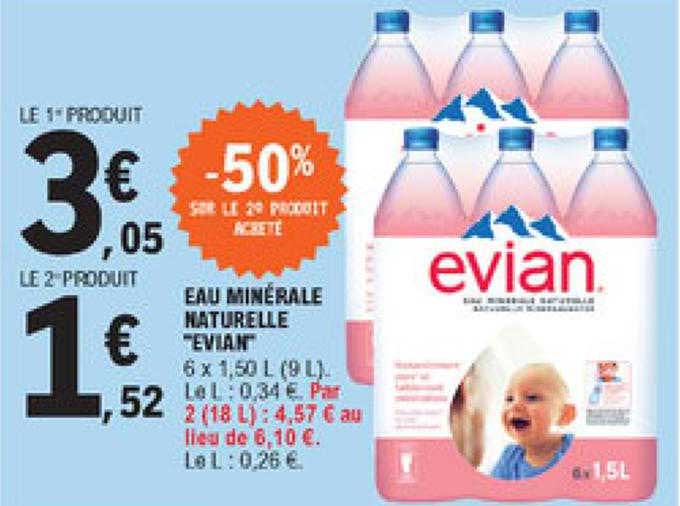 Eau Minérale Naturelle "evian"
