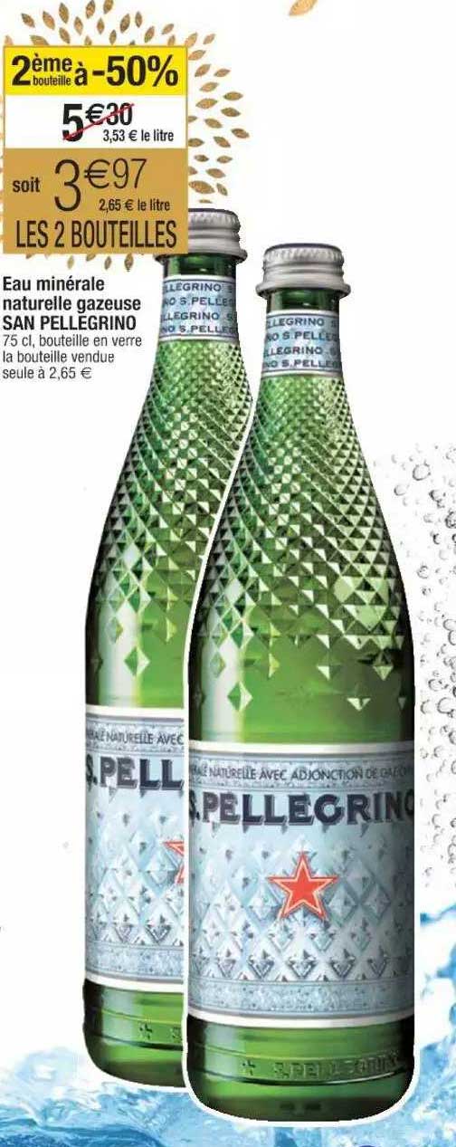 eau minérale naturelle gazeuse san pellegrino