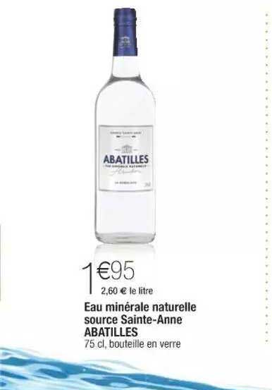 eau minérale naturelle source sainte-anne abatilles