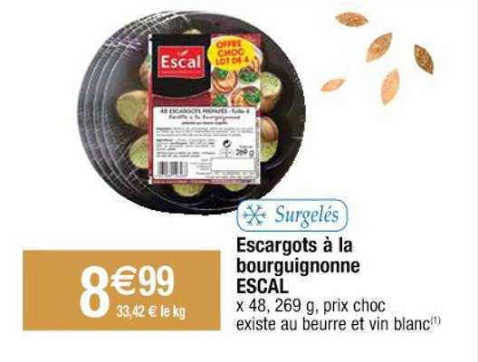 Escargots à La Bourguignonne Escal