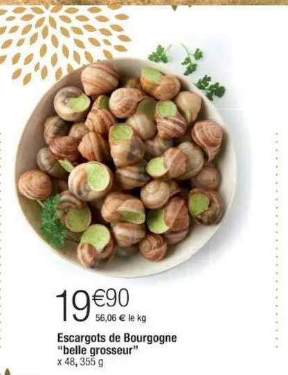 escargots de bourgogne "belle grosseur"