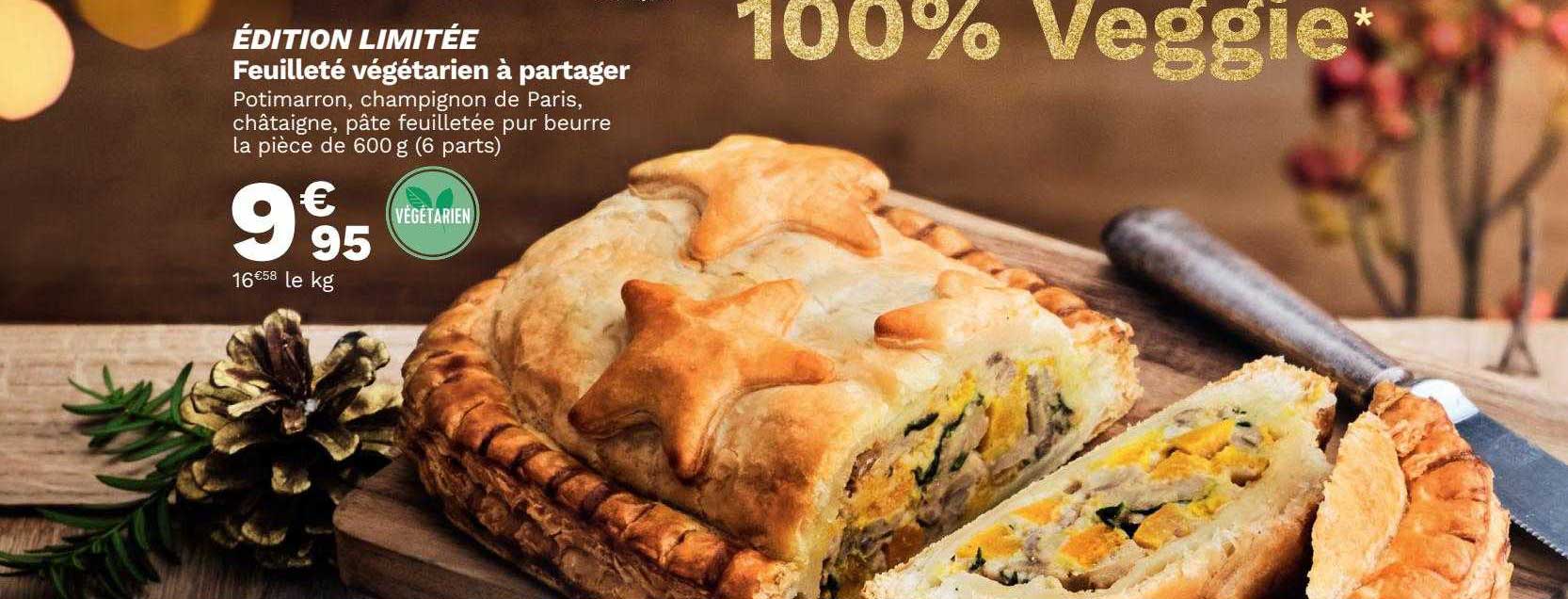 feuilleté végétarien à partager