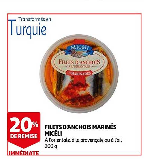 filets d'anchois marinés micéli