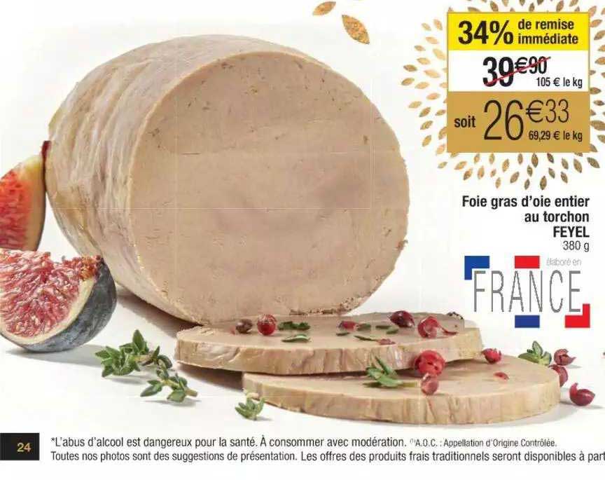 foie gras d'oie entier au torchon feyel