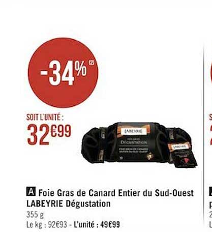 foie gras de canar entier du sud-ouest labeyrie dégustation