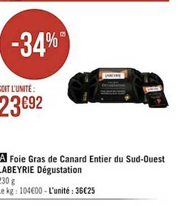 foie gras de canard entier du sud-ouest labeyrie dégustation