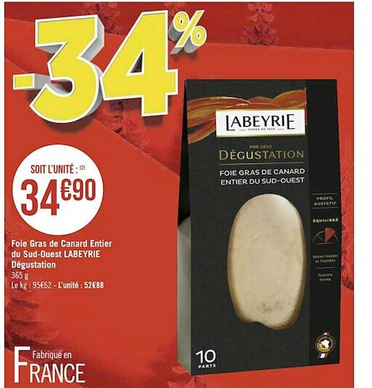 foie gras de canard entier du sud-ouest labeyrie dégustation