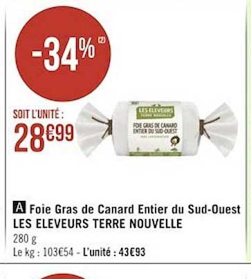 foie gras de canard entier du sud-ouest les éleveurs terre nouvelle