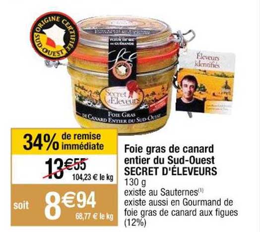 foie gras de canard entier du sud-ouest secret d'éleveurs