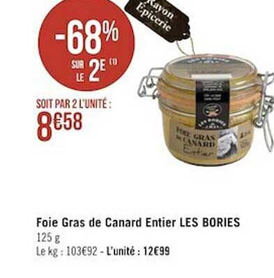 foie gras de canard entier les bories