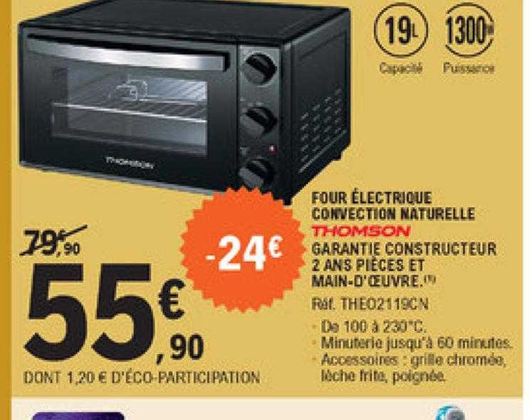 Four électrique Convection Naturelle Thomson