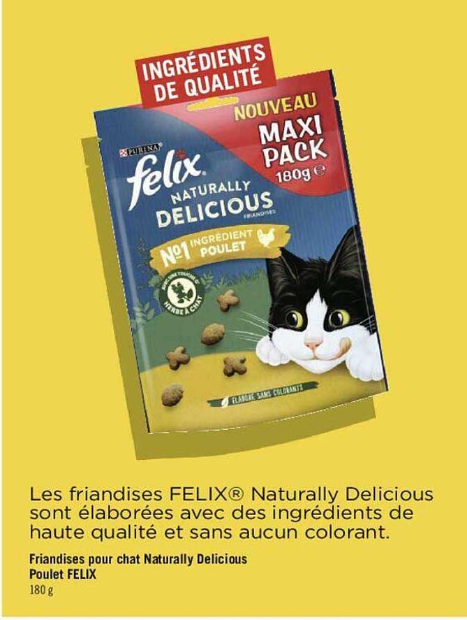 friandises pour chat naturally delicious poulet felix