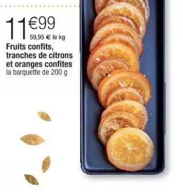 Fruits Confits, Tranches De Citrons Et Oranges Confites