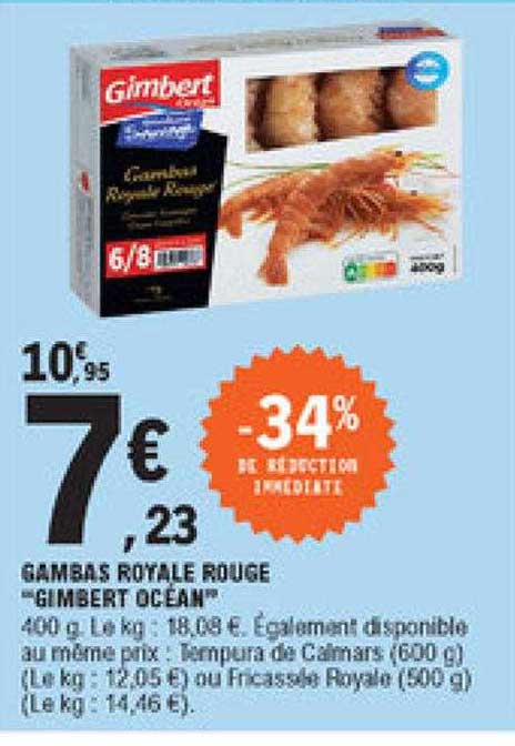 gambas royale rouge "gimbert océan"