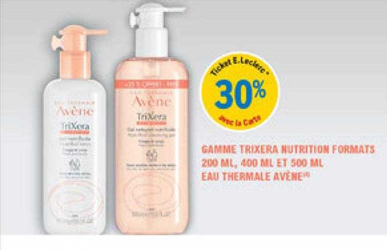 Gamme Trixera Nutrition Formats 200 Ml, 400 Ml Et 500 Ml Eau Thermale Avène