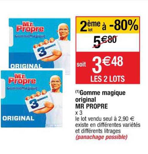 Gomme Magique Original Mr Propre