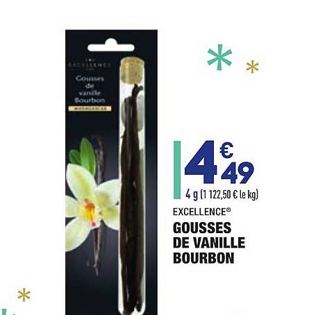 gousses de vanille bourbon excellence