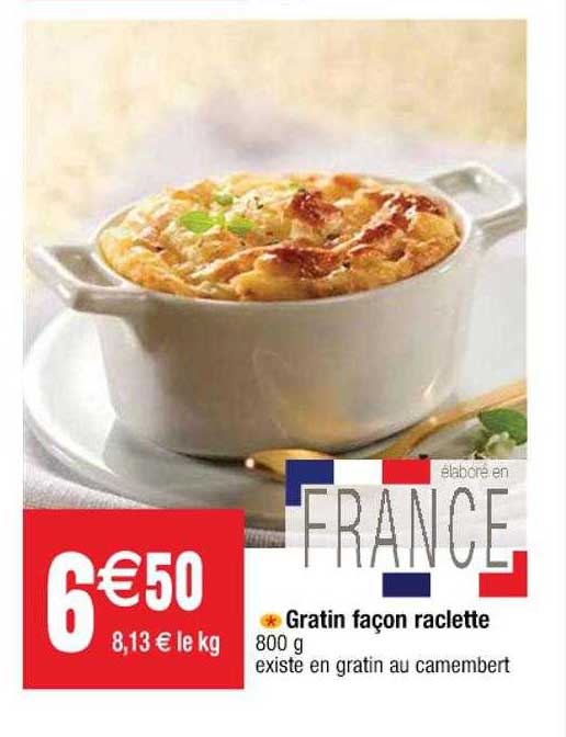 gratin façon raclette