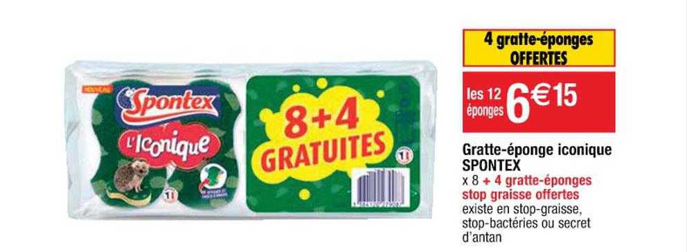 gratte-éponge iconique spontex