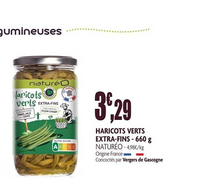 haricots verts extra-fins - 660 g