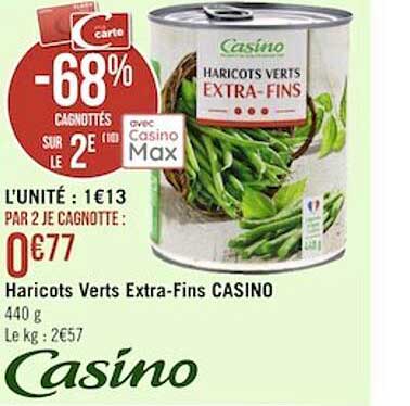 haricots verts extra-fins casino
