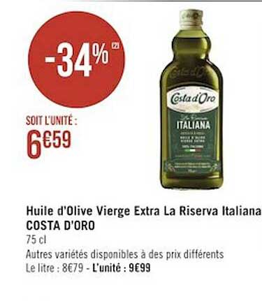 huile d'olive vierge extra la riserva italiana costa d'oro