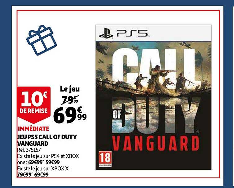 jeu ps5 call of duty vanguard
