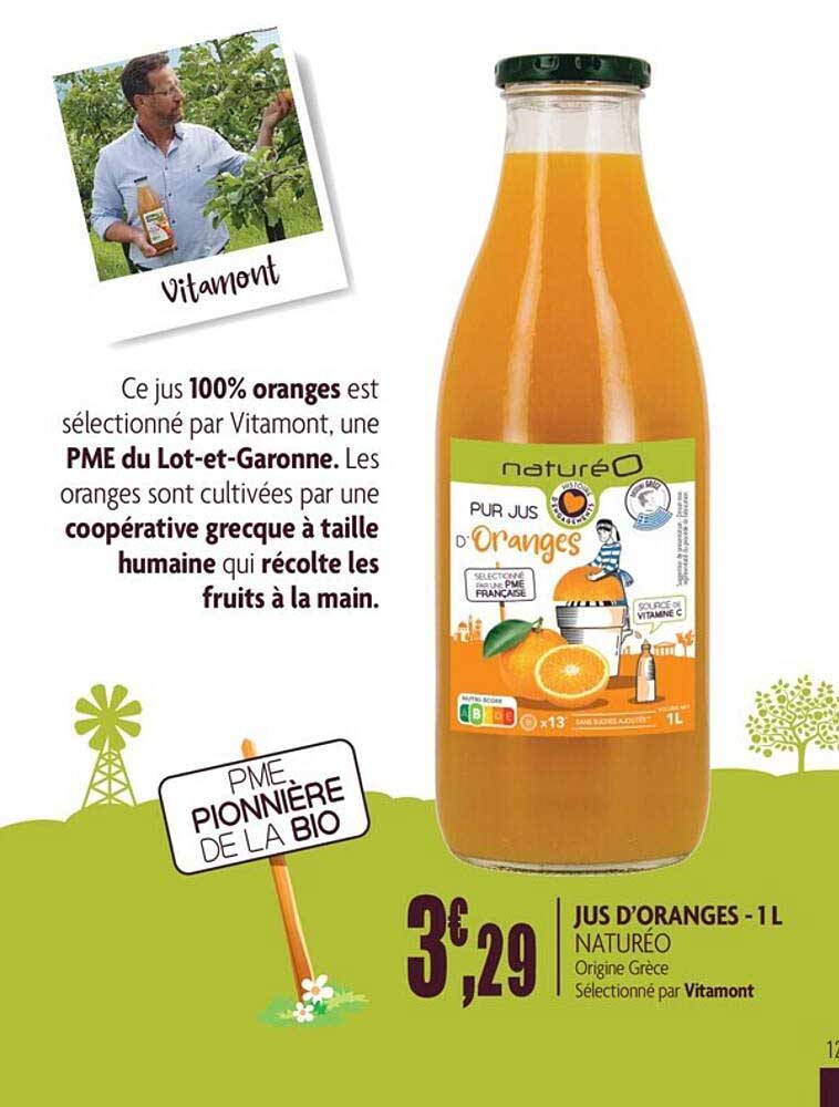 jus d'oranges - 1 l