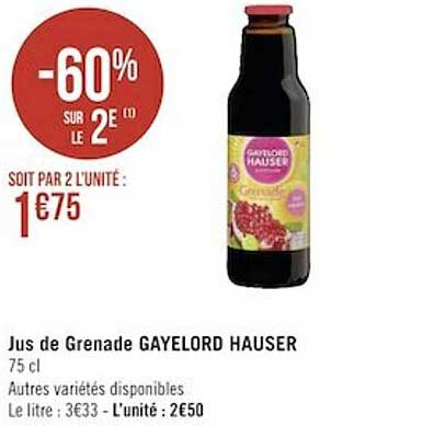 jus de grenade gayelord hauser