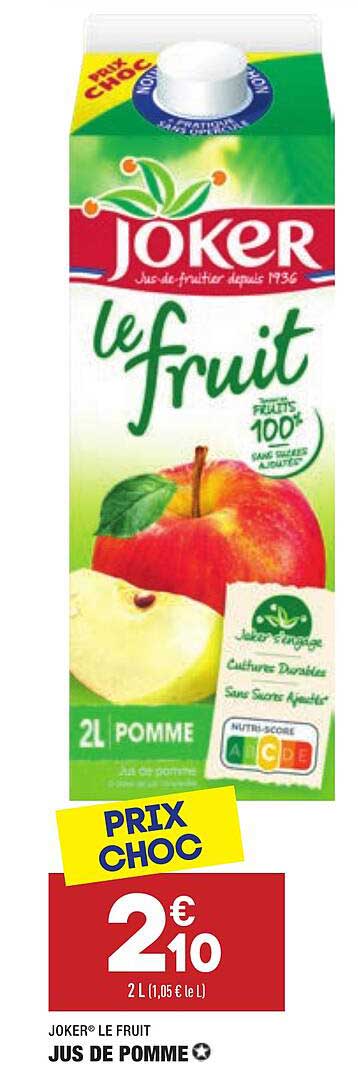 Jus De Pomme Joker Le Fruit