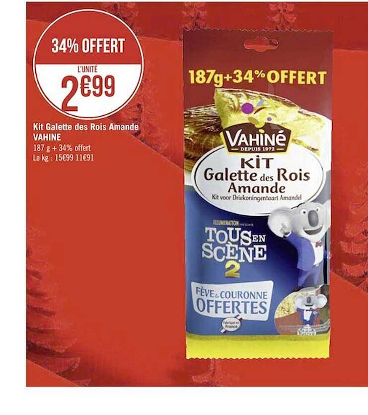 kit galette des rois amande vahiné