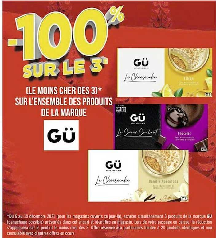 l'ensemble des produits de la marque gü