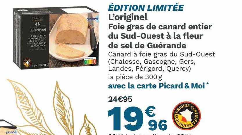 l'originel foie gras de canard entier du sud-ouest à la fleur de sel de guérande