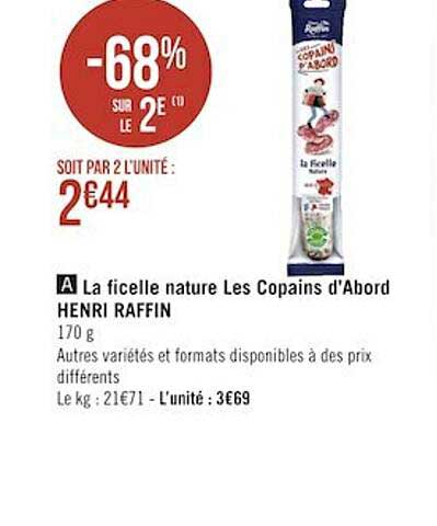 la ficelle nature les copains d'abord henri raffin