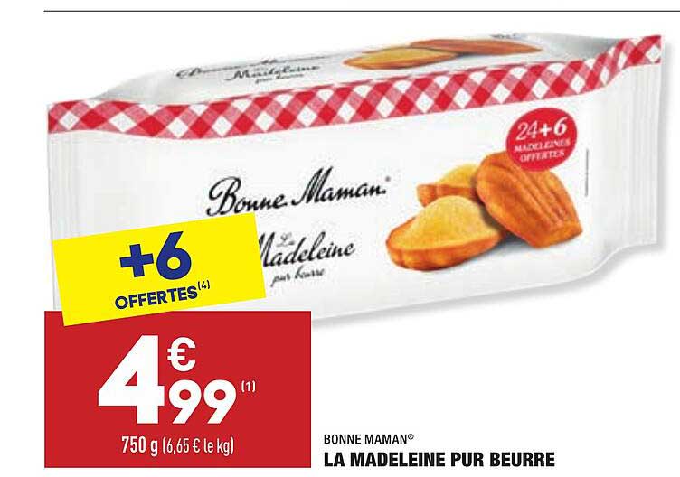 la madeleine pur beurre bonne maman