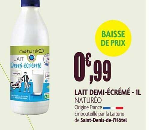 lait demi-écrémé - 1l