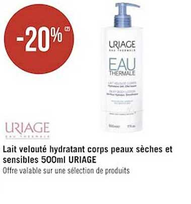Lait Velouté Hydratant Corps Peaux Sèches Et Sensibles 500ml Uriage
