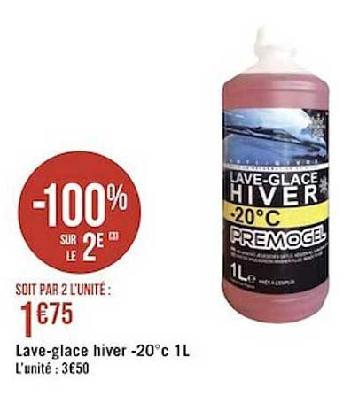 lave-glace hiver -20°c 1l