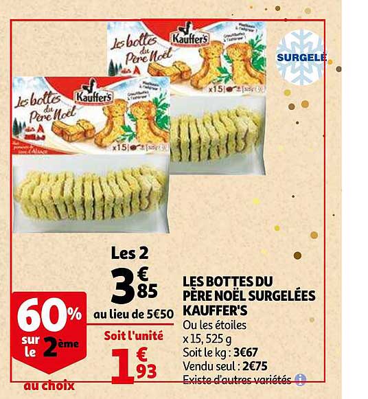 Les Bottes Du Père Noël Surgelées Kauffer's