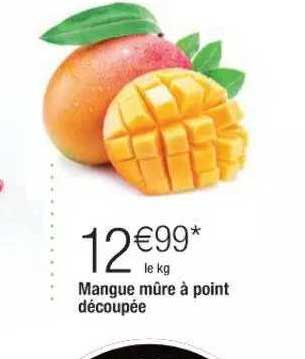Mangue Mûre à Point Découpée