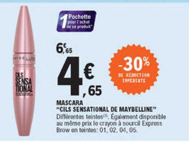 mascara "cils sensational de maybelline"