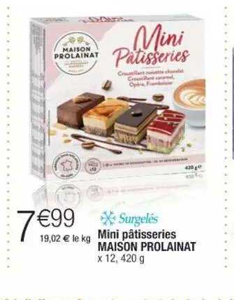 Mini Pâtisseries Maison Prolainat