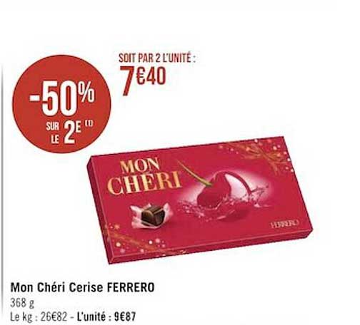 mon chéri cerise ferrero