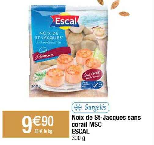 Noix De St-jacques Sans Corail Msc Escal