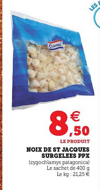 noix de st jacques surgelées ppx